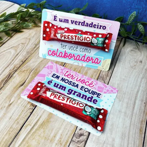 Cartão para Chocolate Prestigio Dia do Trabalhador