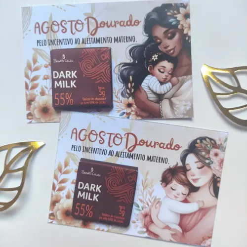 Cartão Versatil Agosto Dourado