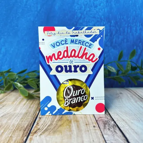 Cartão pra Bombom Dia do Trabalhador