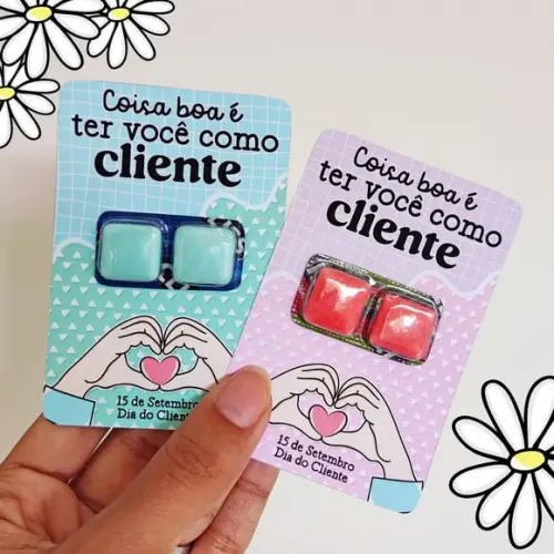Chicletes com Frase Dia do Cliente