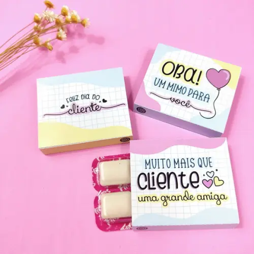 Chicletes com Frase Dia do Cliente