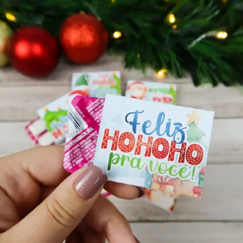Chicletes com Frases para Natal