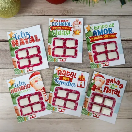 Chicletes com Frases para Natal