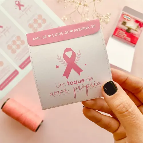 Envelope para Chá Outubro Rosa