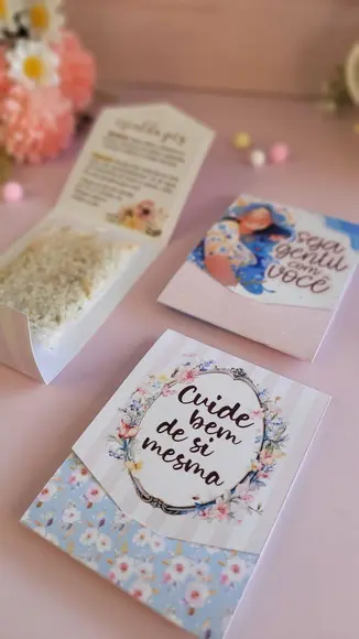 Envelope para Escalda Pés Dia da Mulher