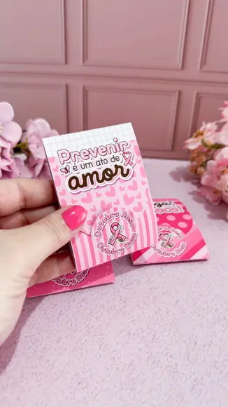 Envelope para Escalda Pés Outubro Rosa