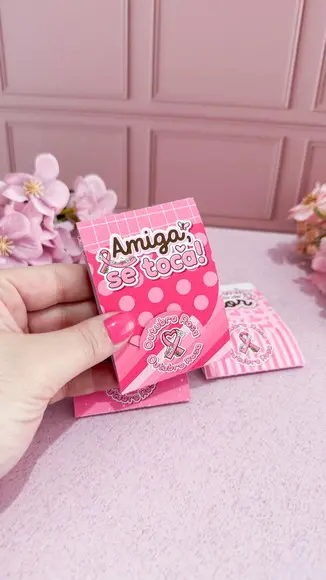 Envelope para Escalda Pés Outubro Rosa