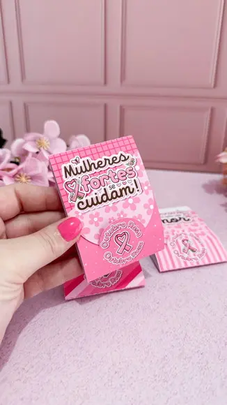 Envelope para Escalda Pés Outubro Rosa
