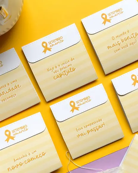 Envelope para Chá Setembro Amarelo