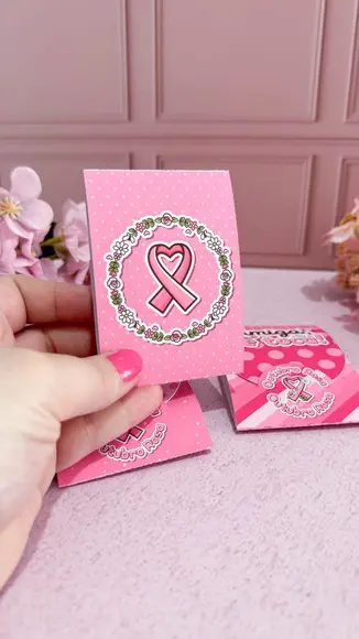 Envelope para Escalda Pés Outubro Rosa