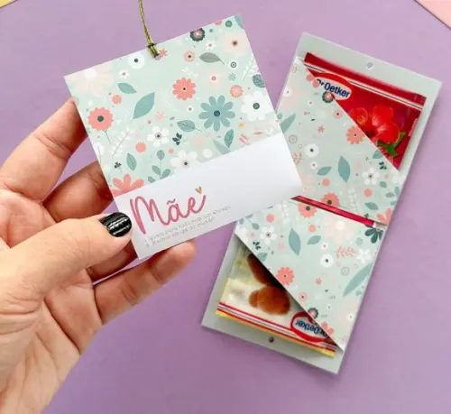 Envelope para dois Chá Personalizado com logo ou frase