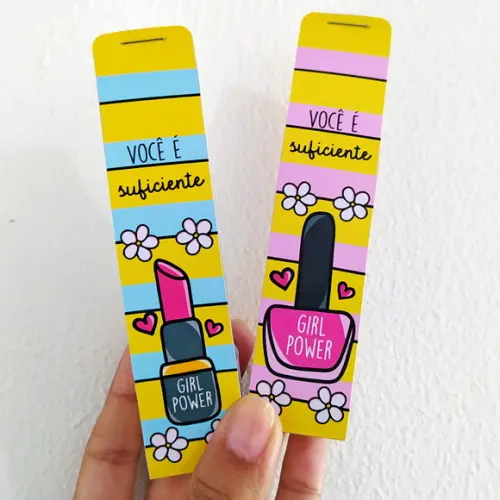 Porta Batom ou Porta Esmalte para Dia da Mulher