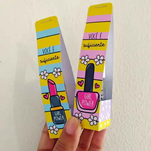 Porta Batom ou Porta Esmalte para Dia da Mulher