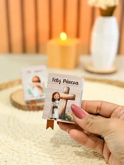 Porta Bis Mini Bíblia Pascoa