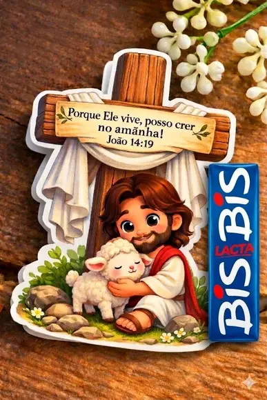 Porta Bis Pascoa com Jesus
