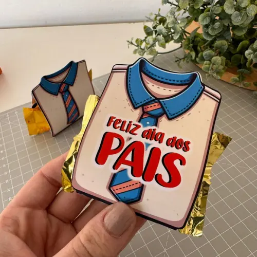 Porta Bombom Camisa Dia dos Pais