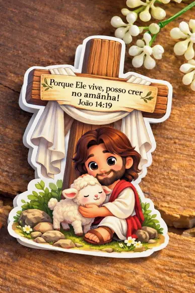 Porta Bis Pascoa com Jesus