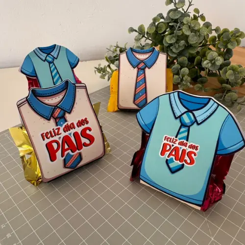 Porta Bombom Camisa Dia dos Pais