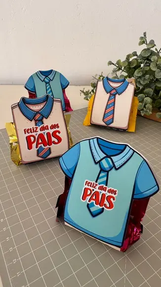 Porta Bombom Camisa Dia dos Pais
