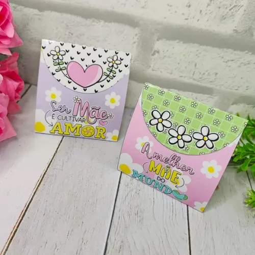 Porta Bombom Dia das Mães Envelope
