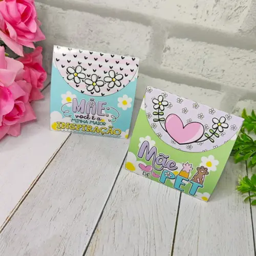 Porta Bombom Dia das Mães Envelope