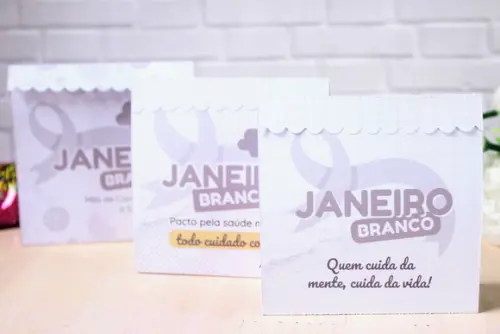 Porta Bombom Janeiro Branco Dia do Psicólogo