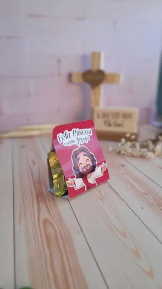 Porta Bombom Pascoa com Jesus