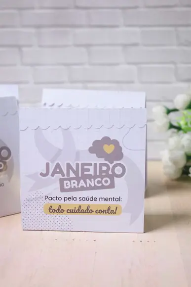 Porta Bombom Janeiro Branco Dia do Psicólogo