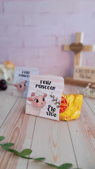 Porta Bombom Pascoa com Jesus