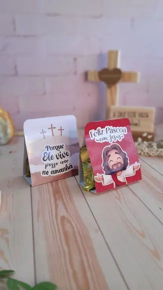 Porta Bombom Pascoa com Jesus