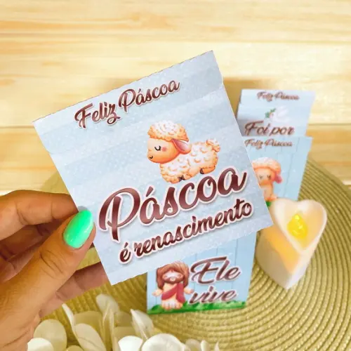 Porta Bombom Pascoa com Jesus