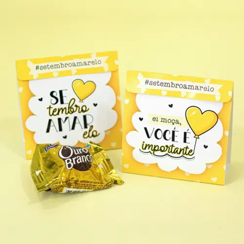 Porta Bombom Setembro Amarelo
