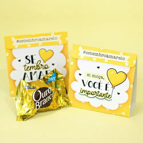Porta Bombom Setembro Amarelo
