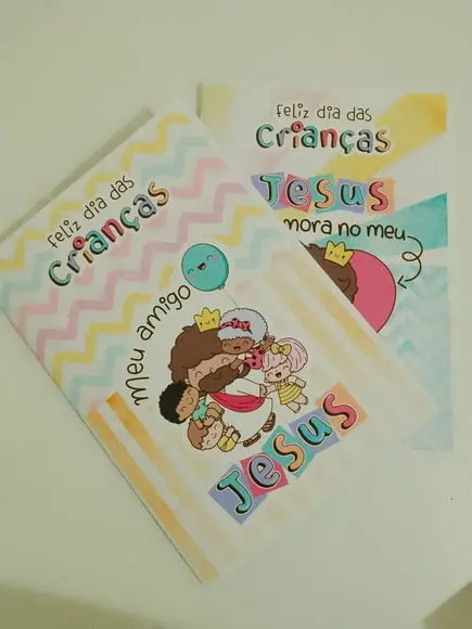 Revistinha Colorir com Desenhos de Jesus Dias das Crianças