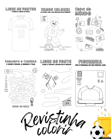 Revistinha Colorir Rumo ao Hexa