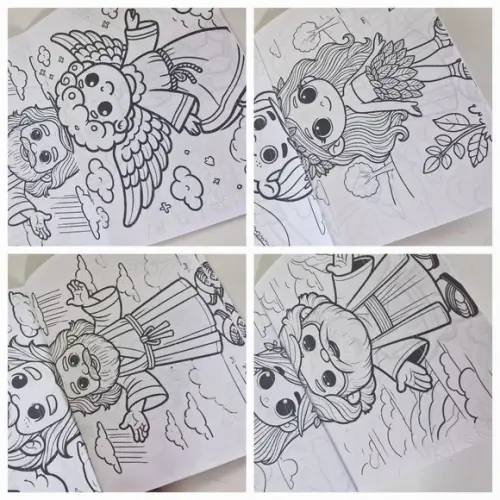 Revistinha Colorir Desenhos da Biblia: Adão e Eva