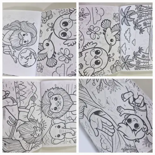 Revistinha Colorir Desenhos da Biblia: a Criação