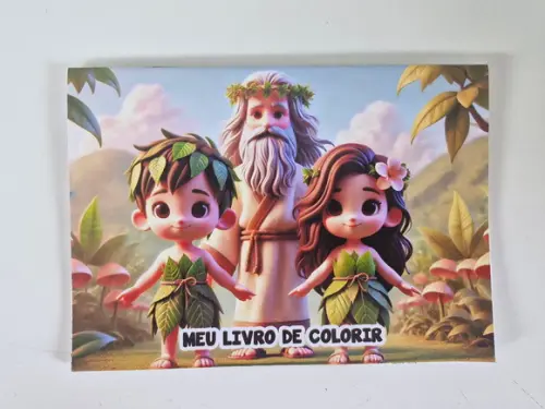 Revistinha Colorir Desenhos da Biblia: Adão e Eva