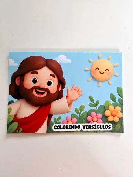 Revistinha Colorir Desenhos da Biblia: Versiculos