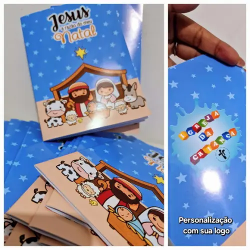 Revistinha Colorir Natal Nascimento de Jesus