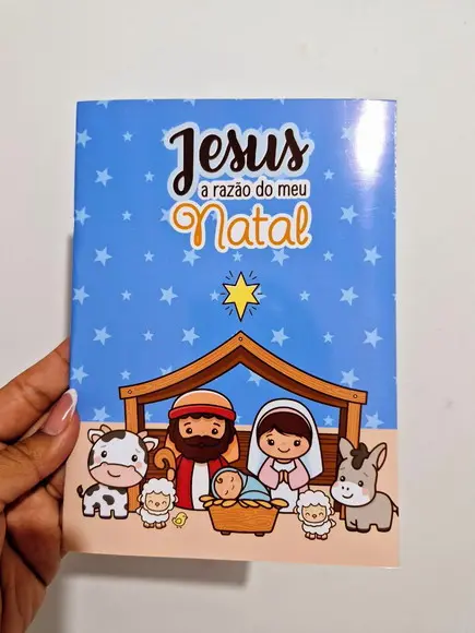 Revistinha Colorir Natal Nascimento de Jesus