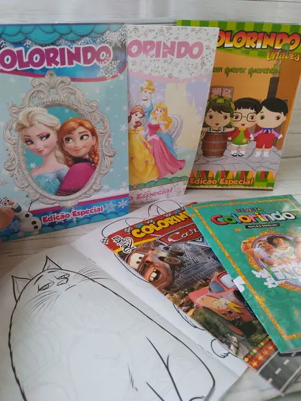 Revistinha para Colorir Personalizada Todas as Tematicas