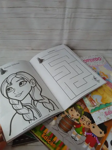 Revistinha para Colorir Personalizada Todas as Temáticas
