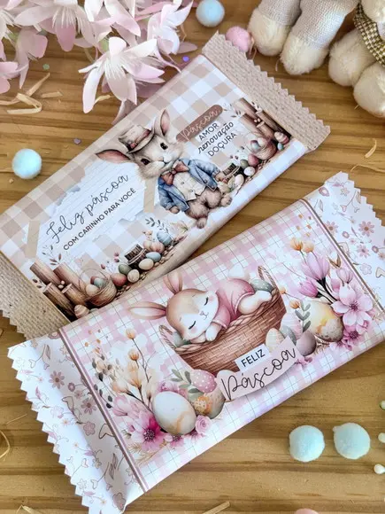 Rotulo Adesivo para Chocolate Páscoa