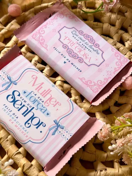 Rotulo para Chocolate Dia da Mulher