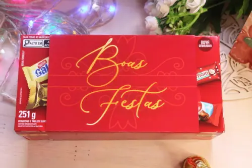 Rotulo para Caixa de Chocolate Natal