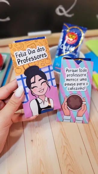 Envelope para Café Solúvel Dia do Professor
