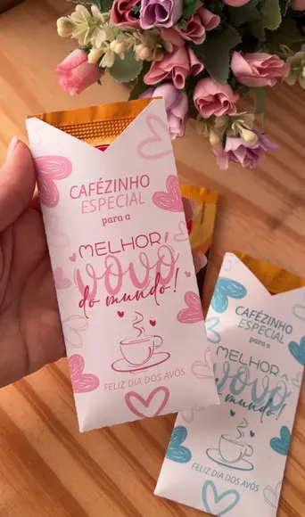 Envelope para Café Solúvel Dia dos Avós