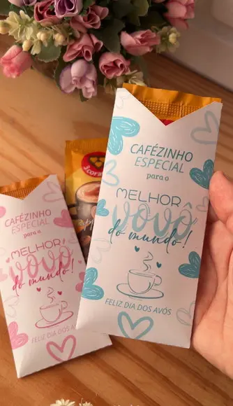 Envelope para Café Solúvel Dia dos Avós