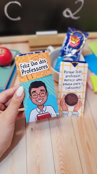 Envelope para Café Solúvel Dia do Professor